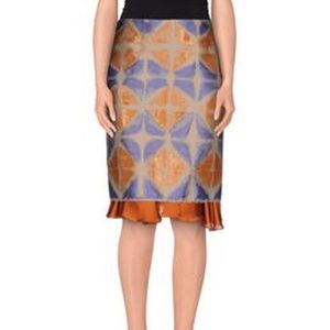 Maurizio Pecoraro Midi Skirt~Mauve~Italy~Sz. S /40